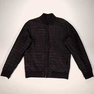 Lululemon Switch Over Bomber Jacket Reversible Men's Medium Color Black GUC!